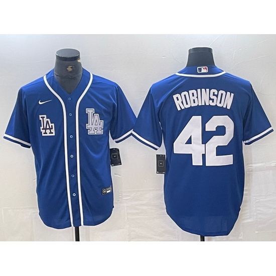 Men Los Angeles Dodgers 42 Jackie Robinson BLUE Cool Base Stitched Baseball Jersey Men Los Angeles Dodgers 42 Jackie Robinson BLUE Cool Base Stitched Baseball Jersey