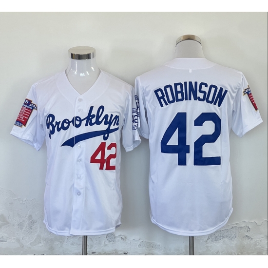 Men Los Angeles Dodgers 42 Jackie Robinson White Stitched Baseball Jersey Men Los Angeles Dodgers 42 Jackie Robinson White Stitched Baseball Jersey