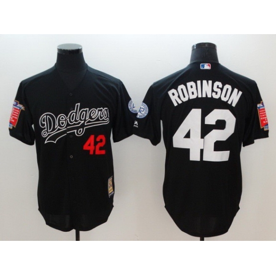 Men Los Angeles Dodgers 42 Robinson Black Throwback MLB Jerseys Men Los Angeles Dodgers 42 Robinson Black Throwback MLB Jerseys