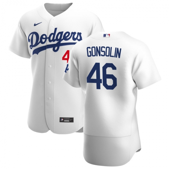 Men Los Angeles Dodgers 46 Tony Gonsolin Men Nike White Home 2020 Flex Base Player MLB Jersey Men Los Angeles Dodgers 46 Tony Gonsolin Men Nike White Home 2020 Flex Base Player MLB Jersey