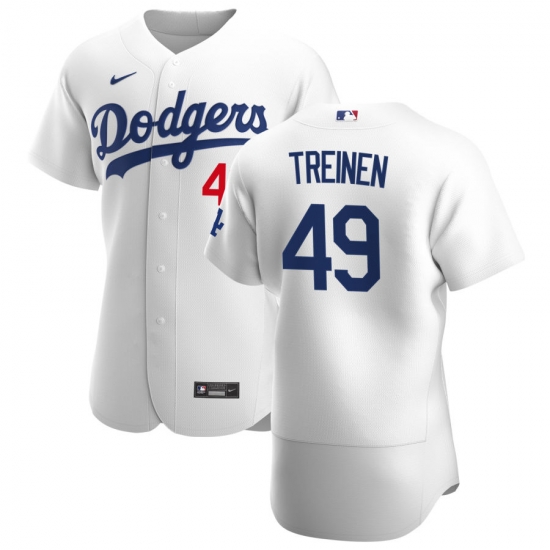 Men Los Angeles Dodgers 49 Blake Treinen Men Nike White Home 2020 Flex Base Player MLB Jersey Men Los Angeles Dodgers 49 Blake Treinen Men Nike White Home 2020 Flex Base Player MLB Jersey