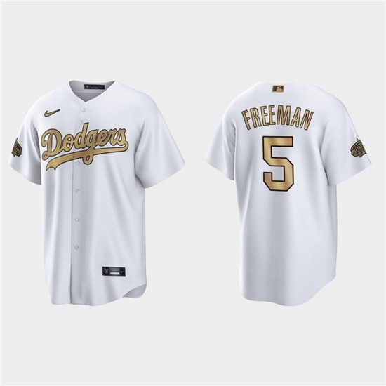 Men Los Angeles Dodgers 5 Freddie Freeman 2022 All Star White Cool Base Stitched Baseball Jersey Men Los Angeles Dodgers 5 Freddie Freeman 2022 All Star White Cool Base Stitched Baseball Jersey