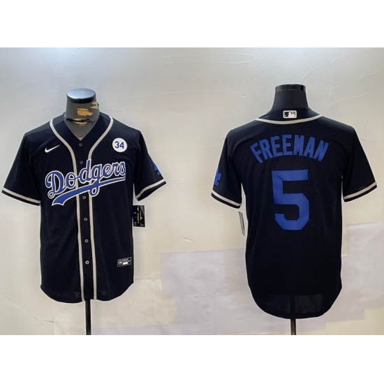 Men Los Angeles Dodgers 5 Freddie Freeman Black 2024 World Series Cool Base Stitched Baseball Jersey 2 Men Los Angeles Dodgers 5 Freddie Freeman Black 2024 World Series Cool Base Stitched Baseball Jersey 2