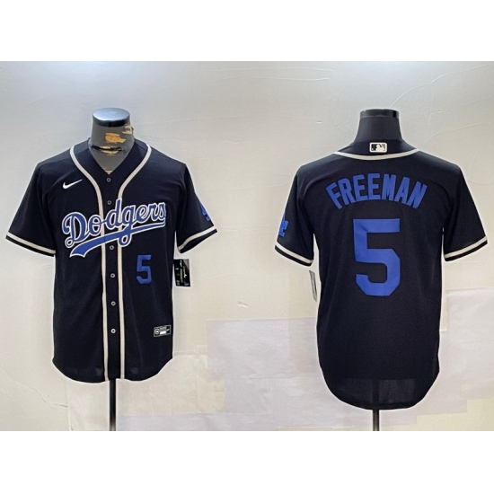 Men Los Angeles Dodgers 5 Freddie Freeman Black 2024 World Series Cool Base Stitched Baseball Jersey 6 Men Los Angeles Dodgers 5 Freddie Freeman Black 2024 World Series Cool Base Stitched Baseball Jersey 6