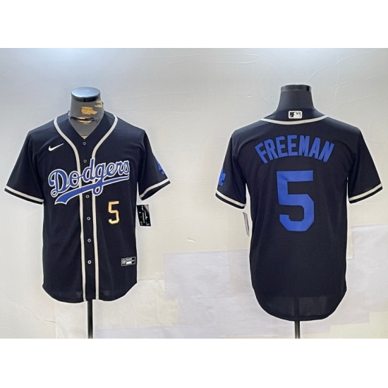 Men Los Angeles Dodgers 5 Freddie Freeman Black 2024 World Series Cool Base Stitched Baseball Jersey 7 Men Los Angeles Dodgers 5 Freddie Freeman Black 2024 World Series Cool Base Stitched Baseball Jersey 7