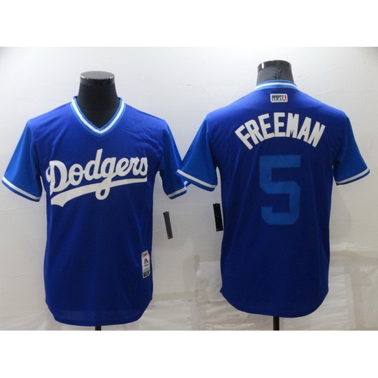 Men Los Angeles Dodgers 5 Freddie Freeman Royal Stitched MLB Jersey Men Los Angeles Dodgers 5 Freddie Freeman Royal Stitched MLB Jersey