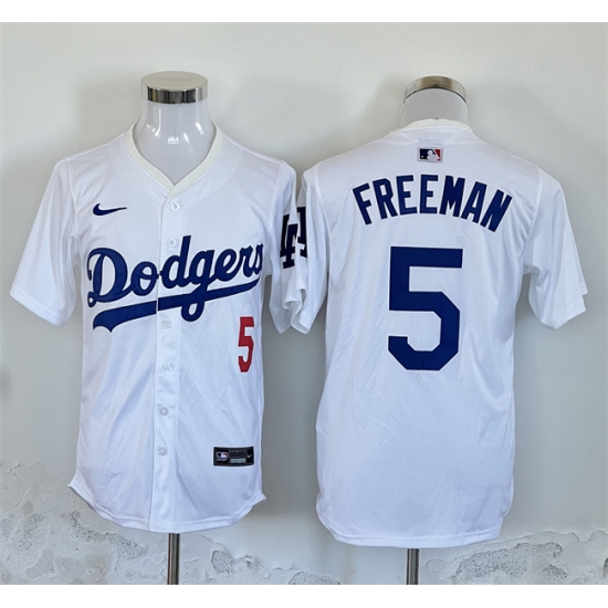 Men Los Angeles Dodgers 5 Freddie Freeman White 2024 Limited Stitched Baseball Jersey Men Los Angeles Dodgers 5 Freddie Freeman White 2024 Limited Stitched Baseball Jersey