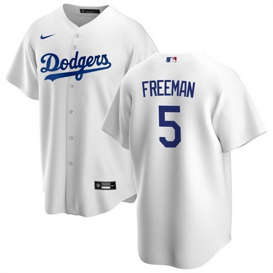 Men Los Angeles Dodgers 5 Freddie Freeman White Cool Base Stitched Baseball jersey Men Los Angeles Dodgers 5 Freddie Freeman White Cool Base Stitched Baseball jersey