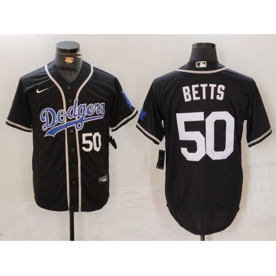 Men Los Angeles Dodgers 50 Mookie Betts Black Fashion Cool Base Stitched Baseball Jersey 5 Men Los Angeles Dodgers 50 Mookie Betts Black Fashion Cool Base Stitched Baseball Jersey 5