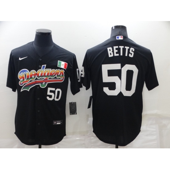 Men Los Angeles Dodgers 50 Mookie Betts Black Stitched Baseball Jerse Men Los Angeles Dodgers 50 Mookie Betts Black Stitched Baseball Jerse