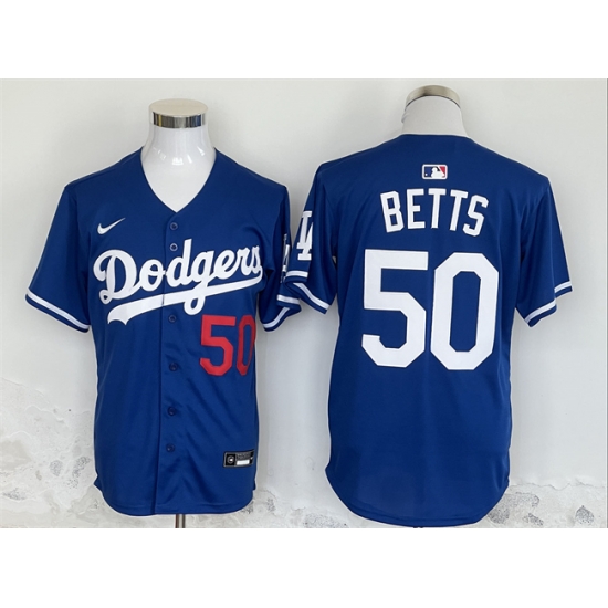 Men Los Angeles Dodgers 50 Mookie Betts Blue 2024 Limited Stitched Baseball Jersey Men Los Angeles Dodgers 50 Mookie Betts Blue 2024 Limited Stitched Baseball Jersey