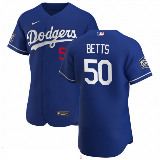 Men Los Angeles Dodgers 50 Mookie Betts Men Nike Royal Alternate 2020 World Series Bound Flex Base Player MLB Jersey Men Los Angeles Dodgers 50 Mookie Betts Men Nike Royal Alternate 2020 World Series Bound Flex Base Player MLB Jersey