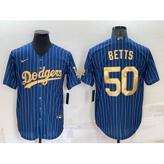 Men Los Angeles Dodgers 50 Mookie Betts Navy Gold Cool Base Stitched Baseball Jersey Men Los Angeles Dodgers 50 Mookie Betts Navy Gold Cool Base Stitched Baseball Jersey