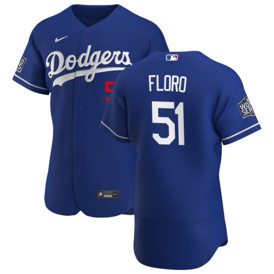 Men Los Angeles Dodgers 51 Dylan Floro Men Nike Royal Alternate 2020 World Series Bound Flex Base Player MLB Jersey Men Los Angeles Dodgers 51 Dylan Floro Men Nike Royal Alternate 2020 World Series Bound Flex Base Player MLB Jersey