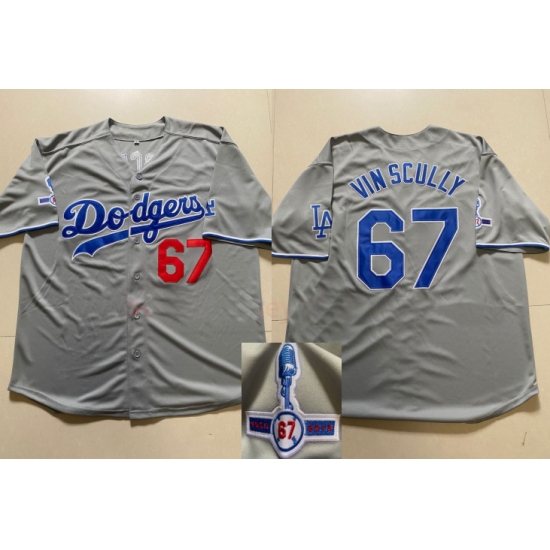 Men Los Angeles Dodgers 67 Vin Scully Gray Throwback 1950 2016 Jersey Men Los Angeles Dodgers 67 Vin Scully Gray Throwback 1950 2016 Jersey