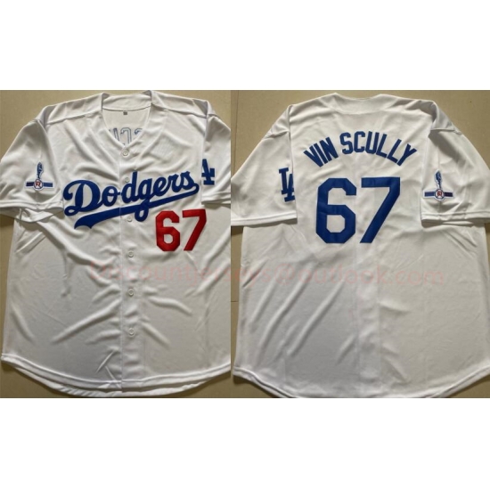 Men Los Angeles Dodgers 67 Vin Scully White Throwback 1950 2016 Jersey Men Los Angeles Dodgers 67 Vin Scully White Throwback 1950 2016 Jersey