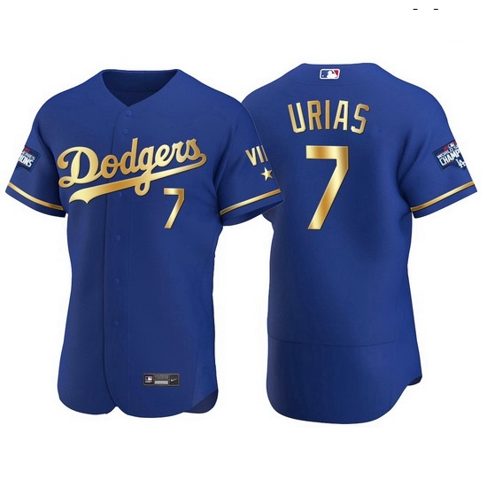 Men Los Angeles Dodgers 7 Julio Urias Men Nike Authentic 2021 Gold Program World Series Champions MLB Jersey Royal Men Los Angeles Dodgers 7 Julio Urias Men Nike Authentic 2021 Gold Program World Series Champions MLB Jersey Royal