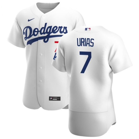 Men Los Angeles Dodgers 7 Julio Urias Men Nike White Home 2020 Flex Base Player MLB Jersey Men Los Angeles Dodgers 7 Julio Urias Men Nike White Home 2020 Flex Base Player MLB Jersey