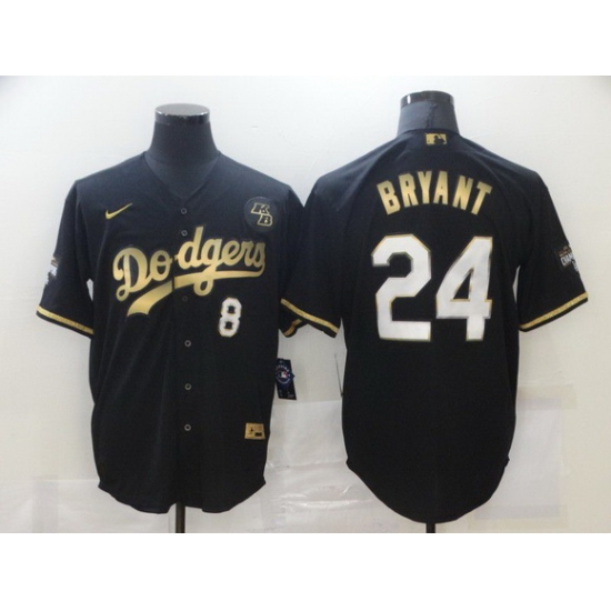 Men Los Angeles Dodgers 8 24 Kobe Bryant Black Gold Stitched MLB Cool Base Nike Jersey Men Los Angeles Dodgers 8 24 Kobe Bryant Black Gold Stitched MLB Cool Base Nike Jersey