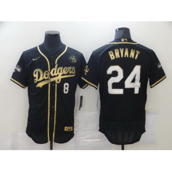 Men Los Angeles Dodgers 8 24 Kobe Bryant Black Gold Stitched MLB Flex Base Nike Jersey Men Los Angeles Dodgers 8 24 Kobe Bryant Black Gold Stitched MLB Flex Base Nike Jersey