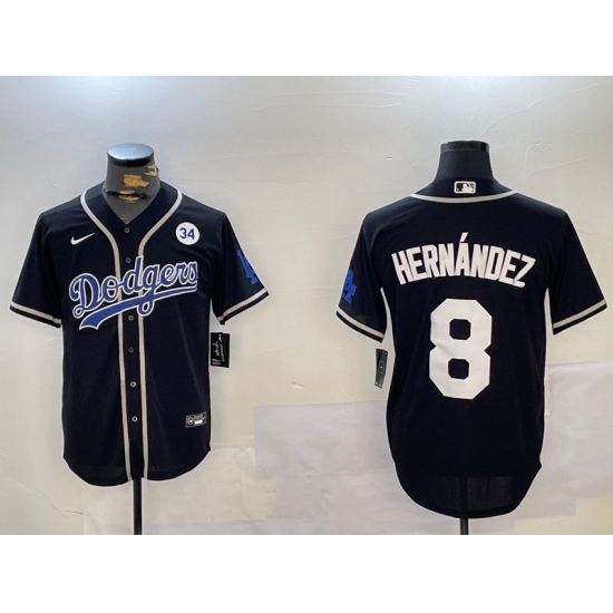 Men Los Angeles Dodgers 8 Enrique Hernandez Black 2024 World Series Cool Base Stitched Baseball Jersey 2 Men Los Angeles Dodgers 8 Enrique Hernandez Black 2024 World Series Cool Base Stitched Baseball Jersey 2