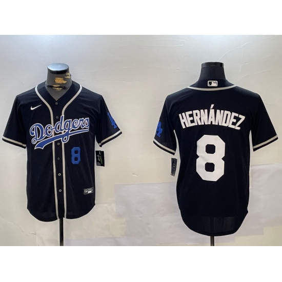 Men Los Angeles Dodgers 8 Enrique Hernandez Black 2024 World Series Cool Base Stitched Baseball Jersey 6 Men Los Angeles Dodgers 8 Enrique Hernandez Black 2024 World Series Cool Base Stitched Baseball Jersey 6