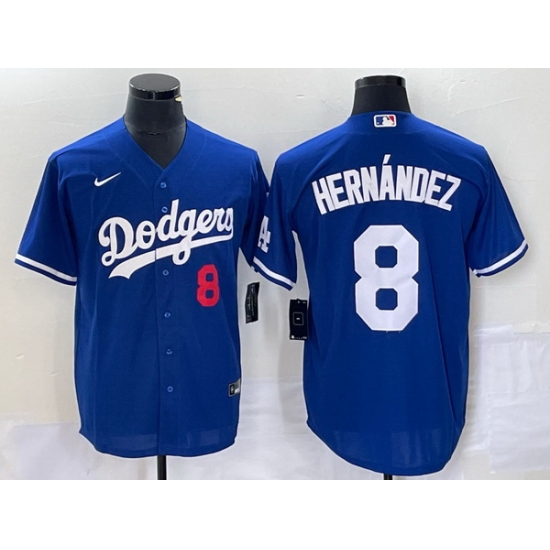 Men Los Angeles Dodgers 8 Enrique Hernandez Blue Cool Base Stitched Jersey Men Los Angeles Dodgers 8 Enrique Hernandez Blue Cool Base Stitched Jersey