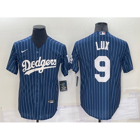 Men Los Angeles Dodgers 9 Gavin Lux Navy Cool Base Stitched Jersey Men Los Angeles Dodgers 9 Gavin Lux Navy Cool Base Stitched Jersey