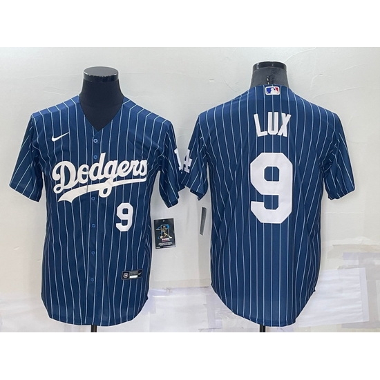 Men Los Angeles Dodgers 9 Gavin Lux Navy Cool Base Stitched Jerseyy Men Los Angeles Dodgers 9 Gavin Lux Navy Cool Base Stitched Jerseyy
