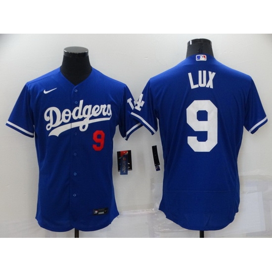 Men Los Angeles Dodgers 9 Gavin Lux Royal Flex Base Stitched jersey Men Los Angeles Dodgers 9 Gavin Lux Royal Flex Base Stitched jersey