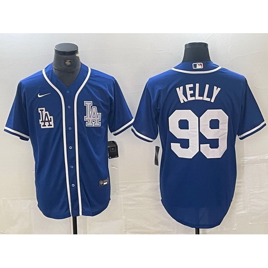 Men Los Angeles Dodgers 99 Joe Kelly Blue Cool Base Stitched Baseball Jersey 1 Men Los Angeles Dodgers 99 Joe Kelly Blue Cool Base Stitched Baseball Jersey 1