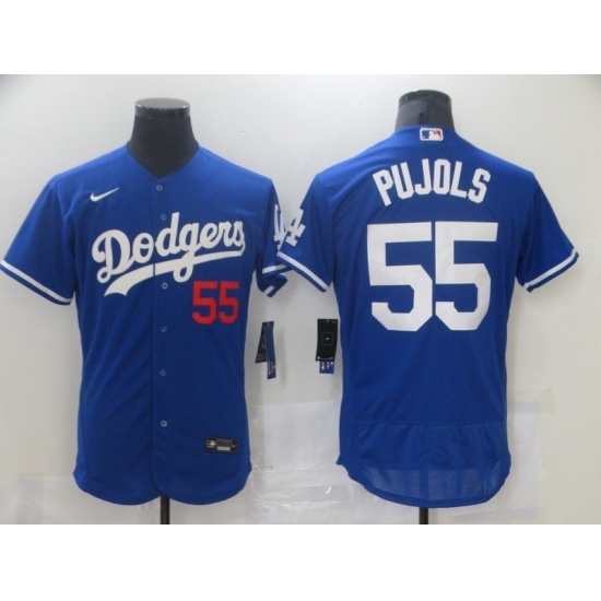 Men Los Angeles Dodgers Albert Pujols 55 Blue Nike Road Flex Base Authentic Collection Baseball Jersey Men Los Angeles Dodgers Albert Pujols 55 Blue Nike Road Flex Base Authentic Collection Baseball Jersey