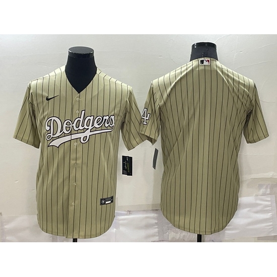 Men Los Angeles Dodgers Blank Cream Cool Base Stitched Jersey Men Los Angeles Dodgers Blank Cream Cool Base Stitched Jersey