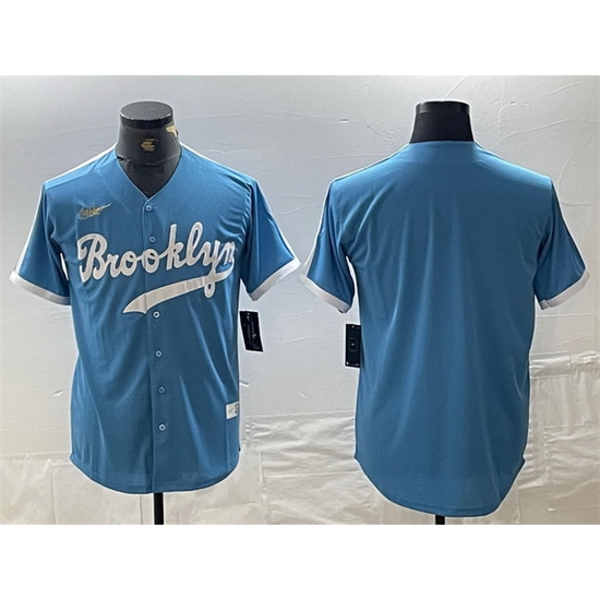 Men Los Angeles Dodgers Blank Light Blue Throwback Cool Base Stitched Baseball Jersey Men Los Angeles Dodgers Blank Light Blue Throwback Cool Base Stitched Baseball Jersey