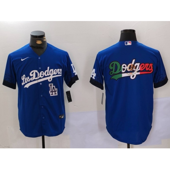 Men Los Angeles Dodgers Blue Team Big Logo City Connect Cool Base Stitched Baseball Jersey 7 Men Los Angeles Dodgers Blue Team Big Logo City Connect Cool Base Stitched Baseball Jersey 7