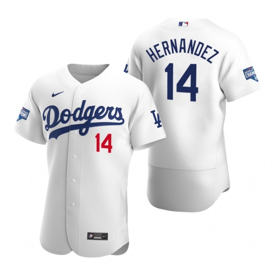 Men Los Angeles Dodgers Enrique Hernandez White 2020 World Series Champions Flex Base Jersey Men Los Angeles Dodgers Enrique Hernandez White 2020 World Series Champions Flex Base Jersey