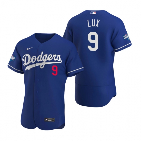 Men Los Angeles Dodgers Gavin Lux Royal 2020 World Series Champions Flex Base Jersey Men Los Angeles Dodgers Gavin Lux Royal 2020 World Series Champions Flex Base Jersey