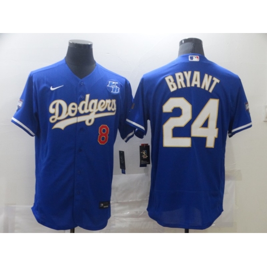 Men Los Angeles Dodgers Kobe Bryant 8 24 Championship Gold Trim Blue Limited All Stitched Flex Base Jersey Men Los Angeles Dodgers Kobe Bryant 8 24 Championship Gold Trim Blue Limited All Stitched Flex Base Jersey