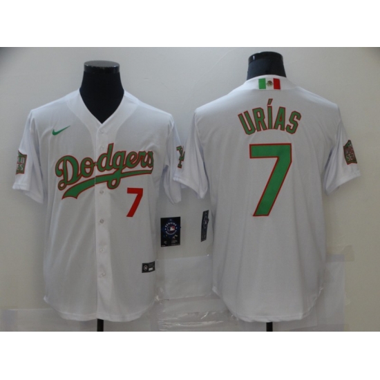 Men Los Angeles Dodgers Mexican 7 Julio Urias World Series Jersey Men Los Angeles Dodgers Mexican 7 Julio Urias World Series Jersey