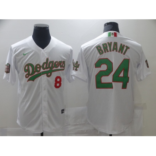 Men Los Angeles Dodgers Mexican Kobe Bryant 8 24 World Series White MLB Jersey Men Los Angeles Dodgers Mexican Kobe Bryant 8 24 World Series White MLB Jersey