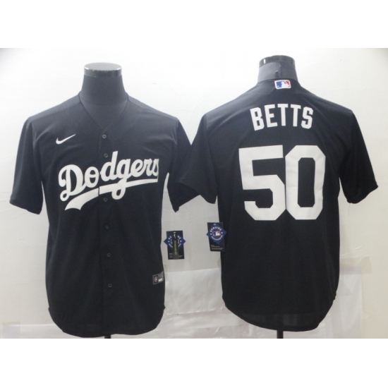 Men Los Angeles Dodgers Mookie Betts 50 Black Cool Base Stitched MLB Jersey Men Los Angeles Dodgers Mookie Betts 50 Black Cool Base Stitched MLB Jersey