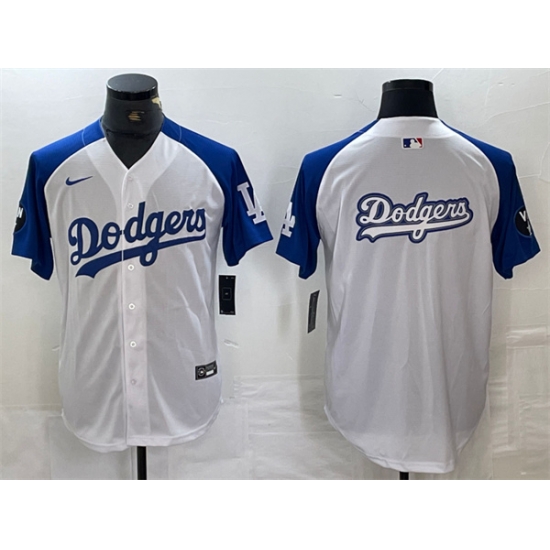 Men Los Angeles Dodgers Team Big Logo White Blue Vin Patch Cool Base Stitched Baseball Jersey Men Los Angeles Dodgers Team Big Logo White Blue Vin Patch Cool Base Stitched Baseball Jersey