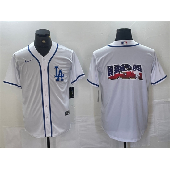 Men Los Angeles Dodgers Team Big Logo White Cool Base Stitched Baseball Jersey 4 Men Los Angeles Dodgers Team Big Logo White Cool Base Stitched Baseball Jersey 4