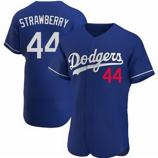 Men Nike Los Angeles Dodgers Darryl Strawberry #44 Blue Flex Base Stitched MLB Jersey Men Nike Los Angeles Dodgers Darryl Strawberry #44 Blue Flex Base Stitched MLB Jersey
