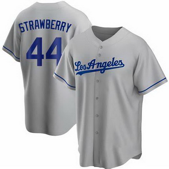 Men Nike Los Angeles Dodgers Darryl Strawberry #44 Gray Cool Base Stitched MLB Jersey Men Nike Los Angeles Dodgers Darryl Strawberry #44 Gray Cool Base Stitched MLB Jersey