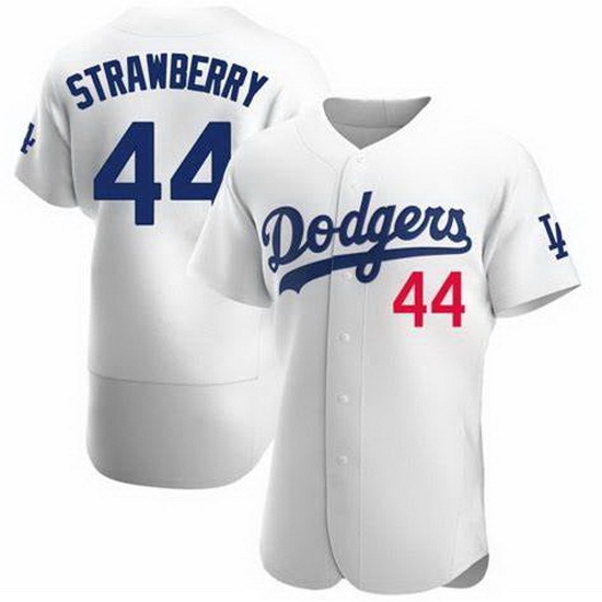 Men Nike Los Angeles Dodgers Darryl Strawberry #44 White Flex Base Stitched MLB Jersey Men Nike Los Angeles Dodgers Darryl Strawberry #44 White Flex Base Stitched MLB Jersey