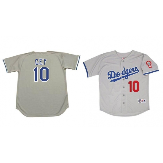 Men Ron Cey 1981 Los Angeles Dodgers Grey Road Jersey