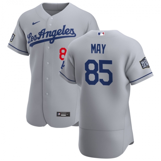 Men os Angeles Los Angeles Dodgers 85 Dustin May Men Nike Gray Road 2020 World Series Bound Flex Base Team MLB Jersey Men os Angeles Los Angeles Dodgers 85 Dustin May Men Nike Gray Road 2020 World Series Bound Flex Base Team MLB Jersey