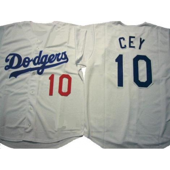 Men's Los Angeles Dodgers 10 Ron Cey Gray Cool Base Jersey Men's Los Angeles Dodgers 10 Ron Cey Gray Cool Base Jersey