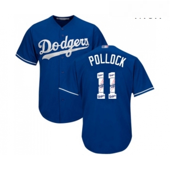 Mens Los Angeles Dodgers 11 A J Pollock Authentic Royal Blue Team Logo Fashion Cool Base Baseball Jersey Mens Los Angeles Dodgers 11 A J Pollock Authentic Royal Blue Team Logo Fashion Cool Base Baseball Jersey